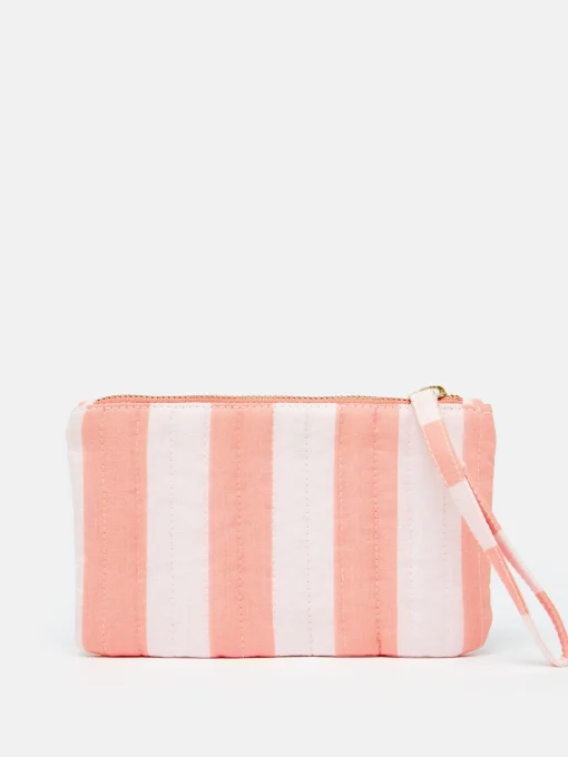 Daphne Pink & Orange Striped Wrist Purse