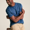 Denton Blue Plain Jersey Crew Neck T-Shirt