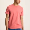 Denton Pink Plain Jersey Crew Neck T-Shirt