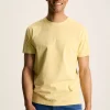 Denton Yellow Plain Jersey Crew Neck T-Shirt