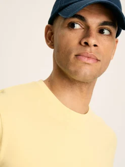Denton Yellow Plain Jersey Crew Neck T-Shirt