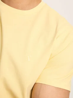Denton Yellow Plain Jersey Crew Neck T-Shirt