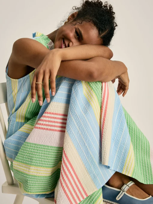 Dolcie Multi Seersucker Maxi Sundress