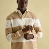 Edgeford Cream Embellished Cut And Sew Rugby Shirt