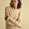 Edith Oat Frill Neck Jumper