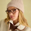 Effie Camel Knitted Bobble Hat