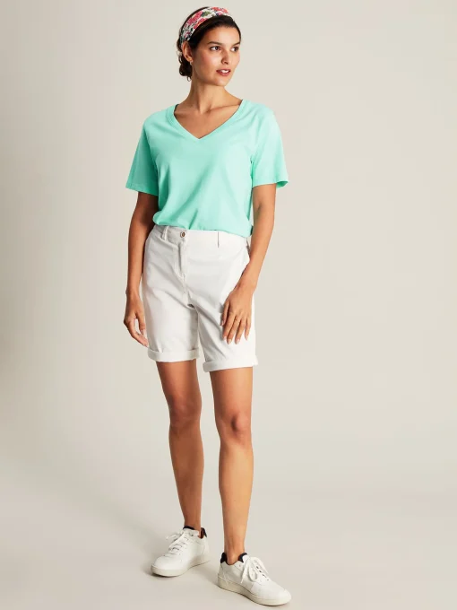 Emily Blue V Neck T-shirt