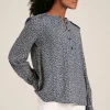 Emsley Blue Floral Long Sleeve Blouse