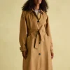 Epwell Brown Waterproof Belted Trench Coat