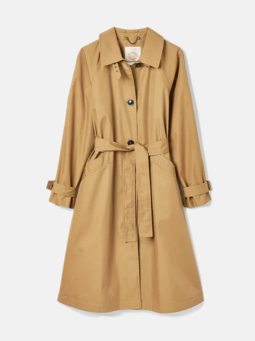Epwell Brown Waterproof Belted Trench Coat