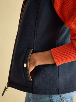 Fairbourne Navy Fleece Gilet