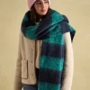 Fenella Blue/Green Oversized Blanket Scarf