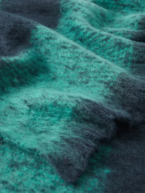 Fenella Blue/Green Oversized Blanket Scarf
