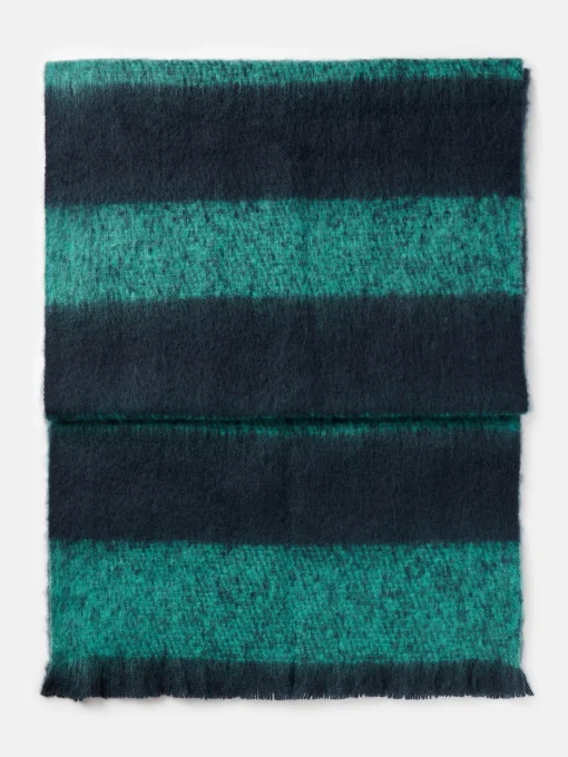Fenella Blue/Green Oversized Blanket Scarf