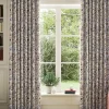 Festival Flowers Set of 2 Cream Multi Blackout Eyelet Curtains