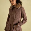 Fieldcoat Luxe Brown Fieldcoat Luxe 3-in-1 Brown Tweed Coat with Removable Quilted Gilet