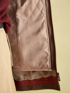 Fieldcoat Luxe Brown Fieldcoat Luxe 3-in-1 Brown Tweed Coat with Removable Quilted Gilet