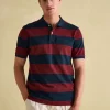 Filbert Burgundy Striped Polo Shirt
