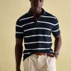 Filbert Navy & White Striped Polo Shirt