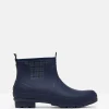 Foxton Navy Blue Neoprene Lined Ankle Wellies