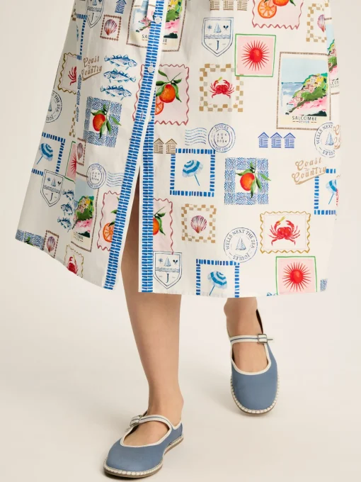 Francesca White Tie Waist Shirt Dress