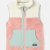 Girls' Always Cosy Colourblock Fleece Gilet