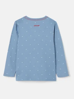 Girls' Ava Blue Artwork T-Shirt