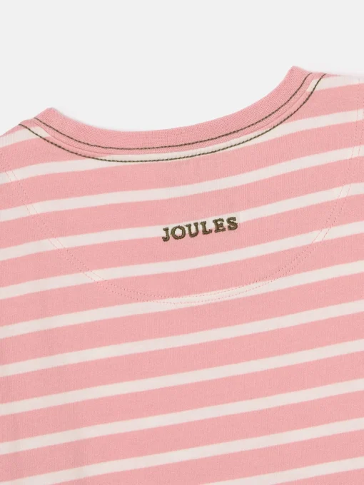 Girls' Ava Pink Stripe Artwork T-Shirt