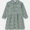 Girls' Elodie Blue Ditsy Print Corduroy Shirt Dress