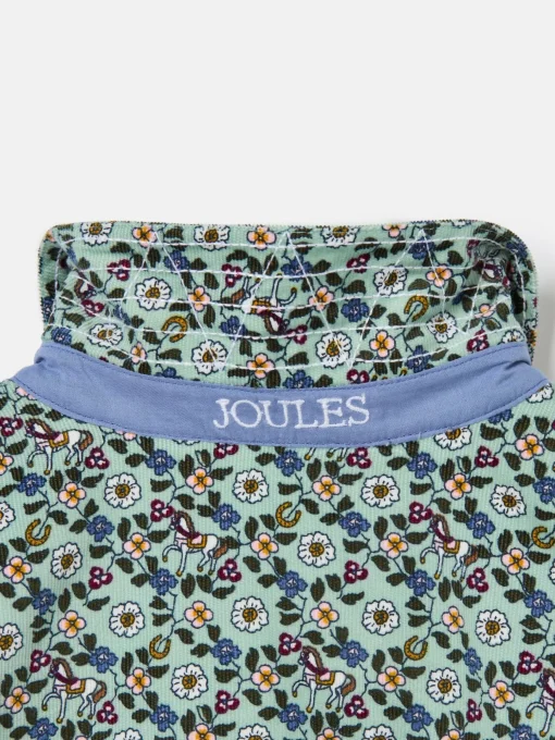 Girls' Liliana Blue Ditsy Pop Over Blouse