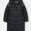 Girls' Pembury Navy Blue Showerproof Padded Coat with Hood