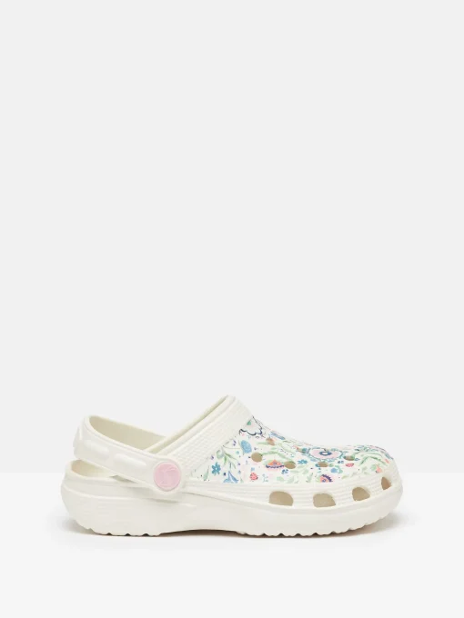 Girls' Poole Cream EVA Printed Clogs