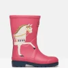 Girls' Splashwell Pink Horse Wellies