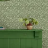 Green Ditsy Floral Print 10M Wallpaper