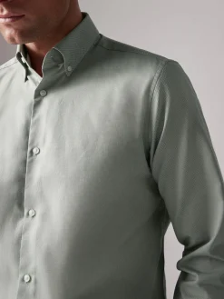 Green Slim Fit Shirt