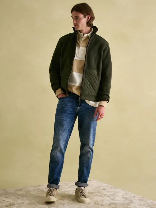 Greenfield Green Full Zip Fleece Jacket