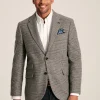 Grey Prince of Wales Check Slim Fit Blazer