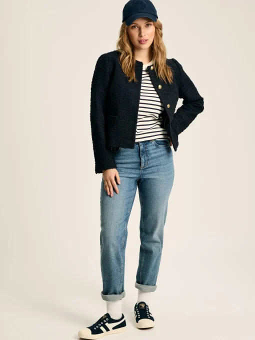 Hampstead Navy Boucle Jacket