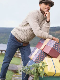 Hansley Cream Wool Knit Jumper