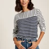 Harbour Navy Hotchpotch Long Sleeve Breton Top