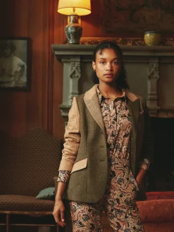 Harlow Multi Hotchpotch Tweed Blazer