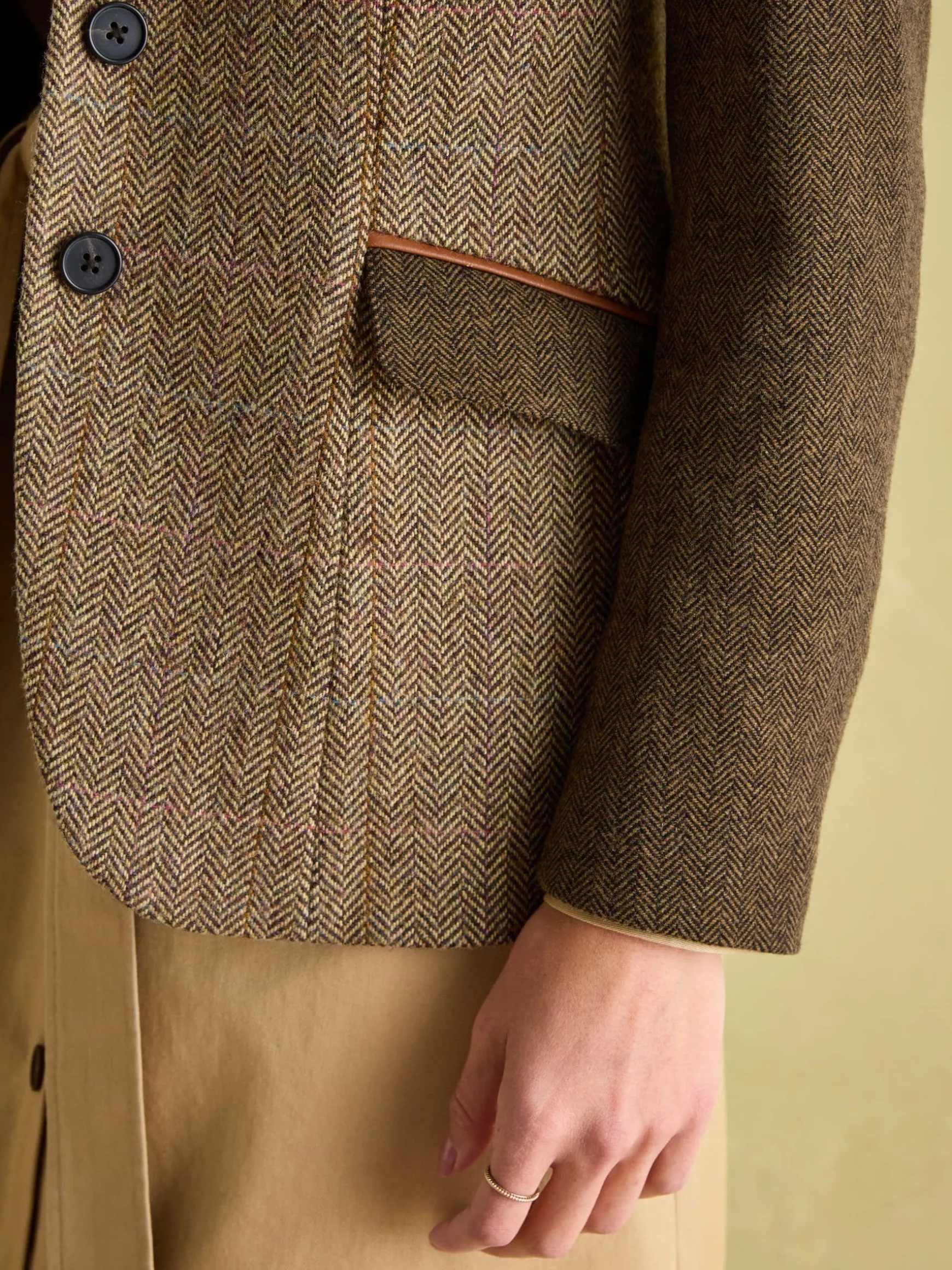 Harlow Multi Hotchpotch Tweed Blazer