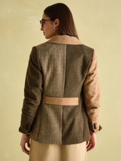 Harlow Multi Hotchpotch Tweed Blazer