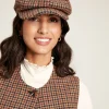 Harrogate Brown Tweed Baker Boy Hat