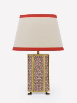 Helmingham Floral Print Claw Foot Table Lamp
