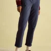 Hesford Navy Blue Chino Trousers