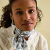 Highgrove Green Skinny Printed Scarf
