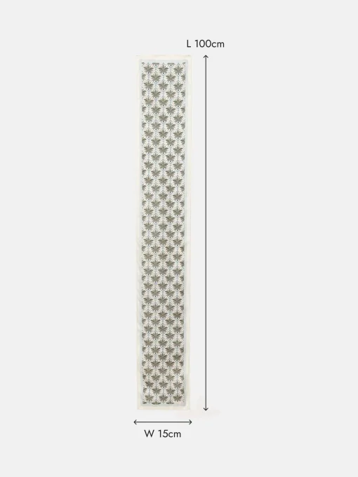 Highgrove Green Skinny Printed Scarf