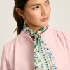 Highgrove Multi/White Skinny Printed Silk Scarf