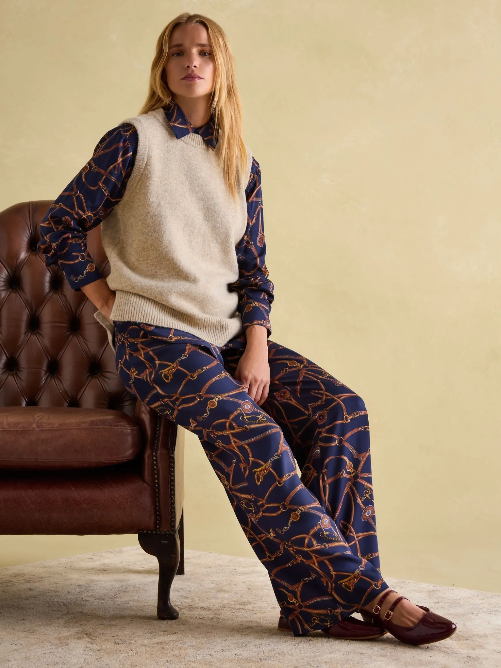 Holly Camel Longline Knitted Vest